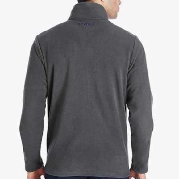 Spyder Men's Transport 1/4 Zip Pullover Sweatshirt--gray fleece sz M - Picture 2 of 16